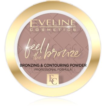Eveline Cosmetics Feel The Bronze pudră pentru de bronz și contur - imagine 2